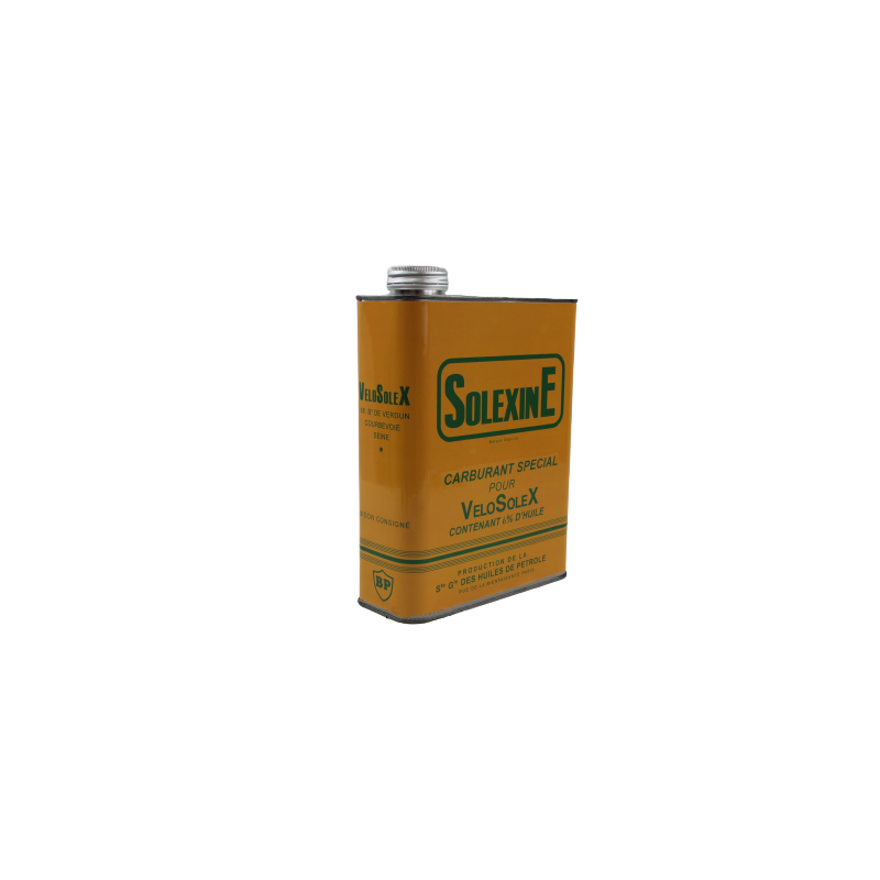 Gelbe Solexine-Kraftstoffdose