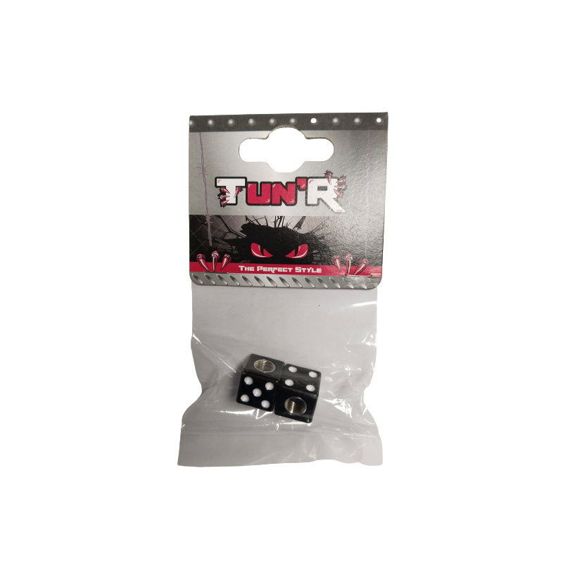 Black “dice” valve tips
