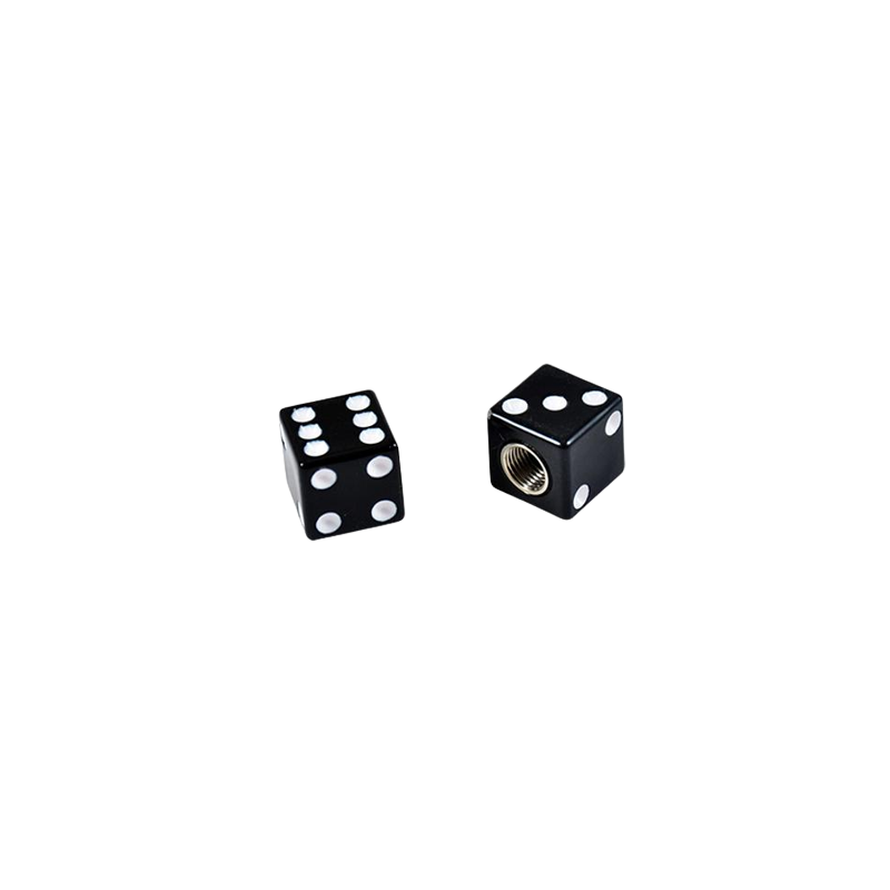 Black “dice” valve tips