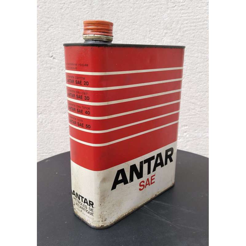 Lata de óleo ANTAR vermelha - segunda mão