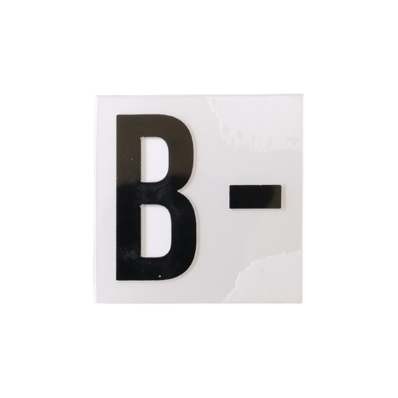 Blood group B sticker - Black