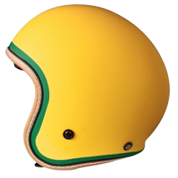 Jet Helmet Yellow Mustard Mat Retro / Vintage Approved