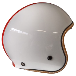 Casco Jet France Tricolor Glossy Retro / Vintage Approved