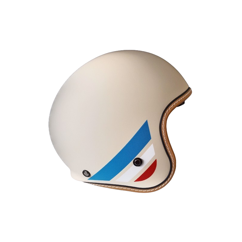 Retro / vintage approved Jet Helmet Cream Matt