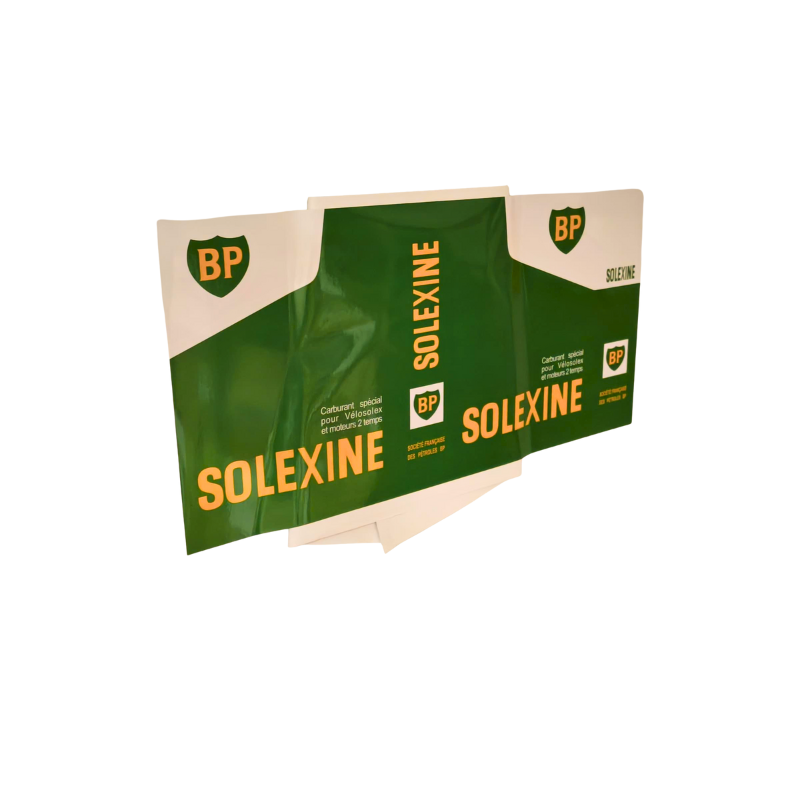 Adesivo verde per lattina di Solexine