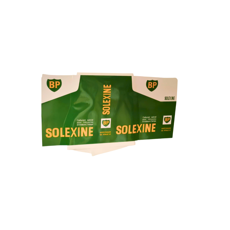 Adesivo verde per lattina di Solexine